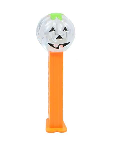 Dispensador caramelos Pez Halloween Calabaza Cristal