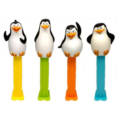 Pinguinos de Madagascar Set Dispensador Caramelos Pez