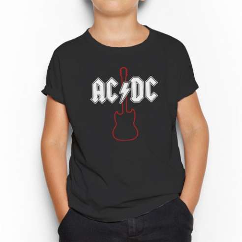 Camiseta AC DC Guitar Infantil