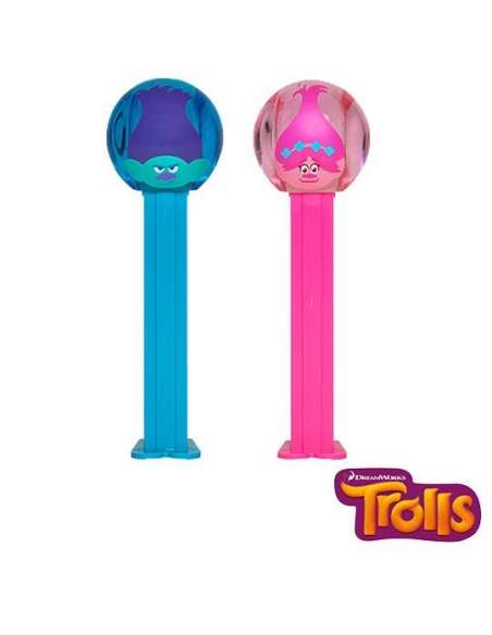 Caja Trolls Emoticon Dispensador Caramelos Pez