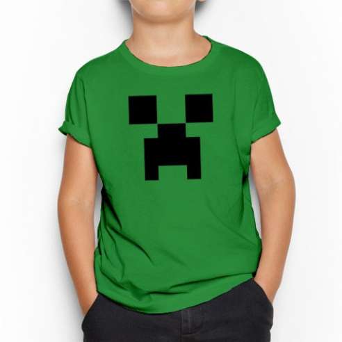 Camiseta Minecraft Creeper infantil