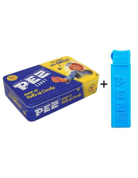 Caja metalica  con dispensador Caramelos Pez