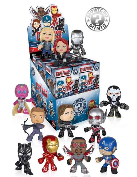 Caja Mystery Minis Captain America 3 Funko Pop