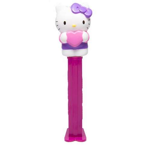 Dispensador caramelos Pez Hello Kitty Full Body Lazo Lila con Corazón