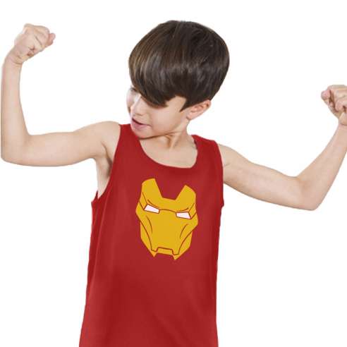 Camiseta de Tirantes Iron Man Mask Infantil