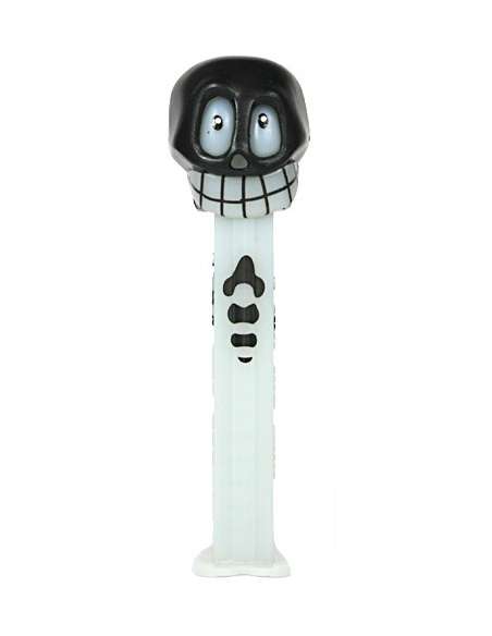 Dispensador caramelos Pez Halloween Calavera C Bad Teeth GITD