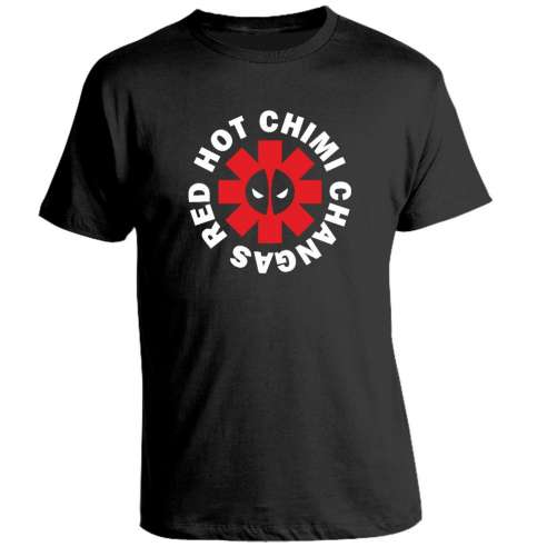 Camiseta Deadpool Chilli Peppers