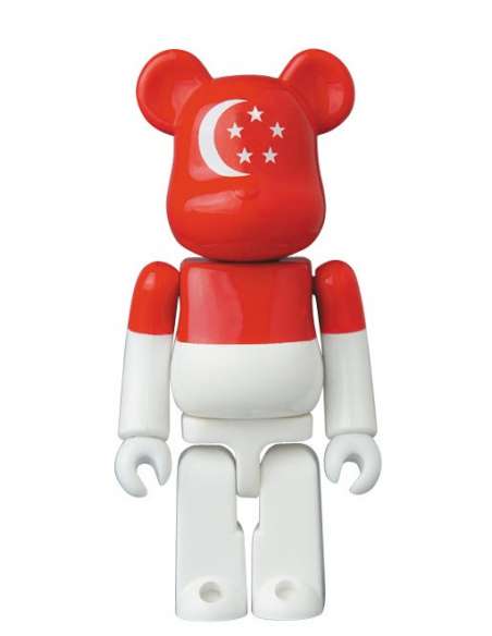 Bearbrick 100% Flag Singapur Series 32