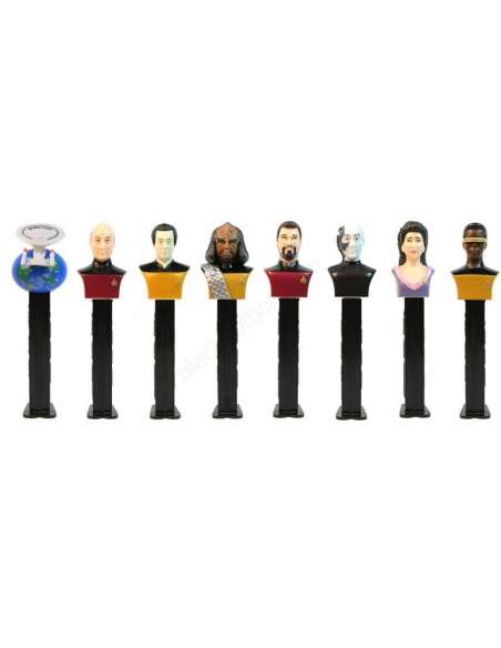 Dispensador Caramelos Pez Set Wallmart Star Trek Next Generation