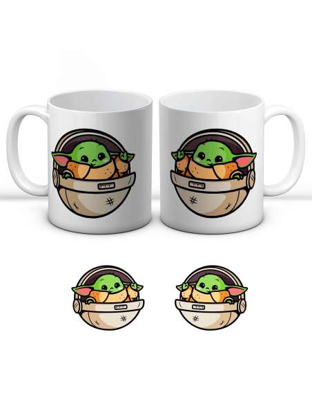 Taza Baby Yoda Chibi