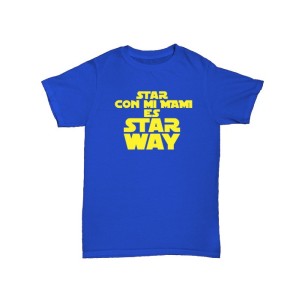 Camiseta Star Con Mi Mami Es Star Way Bebe
