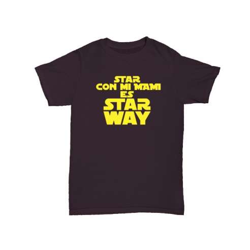 Camiseta Star Con Mi Mami Es Star Way Bebe