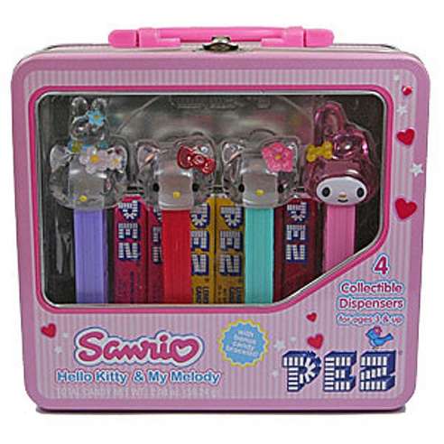 Hello Kitty Tin Set A Dispensador caramelos pez