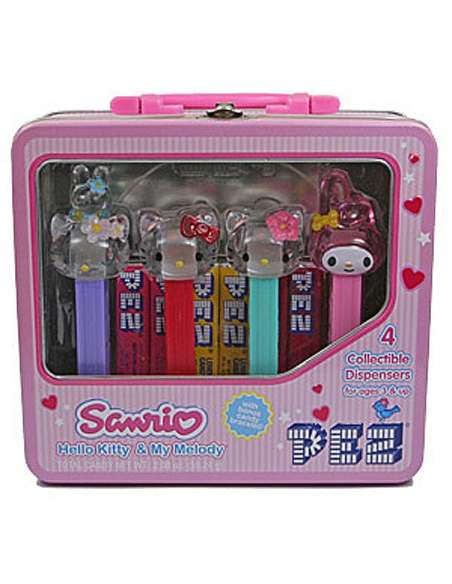 Hello Kitty Tin Set A Dispensador caramelos pez