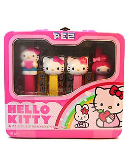 Hello Kitty Tin Set D Dispensador caramelos pez
