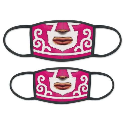 Mascarilla Facial Lucha Libre Rosa