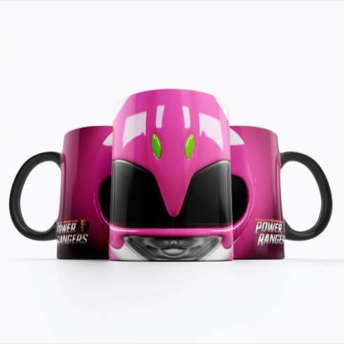 Taza Power Rangers Rosa