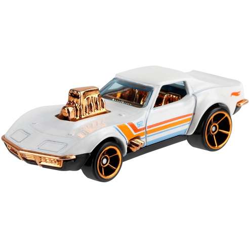 Hot Wheels Pearl and Chrome '68 Corvette Gas Monkey Garage