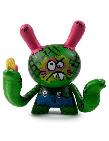 Kaiju Dunny Battle Green Cobra Boy By Kidrobot