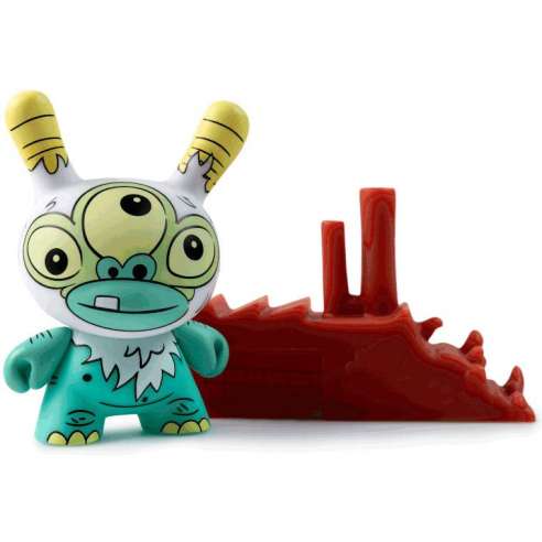 Kaiju Dunny Battle White Greasebat By Kidrobot