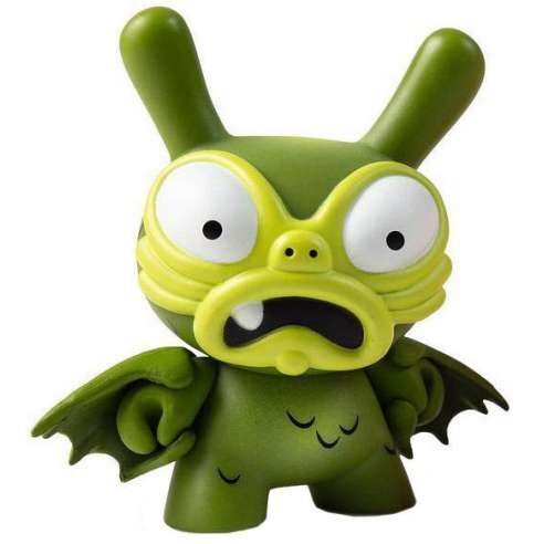 Kaiju Dunny Battle Green Baby G By Kidrobot