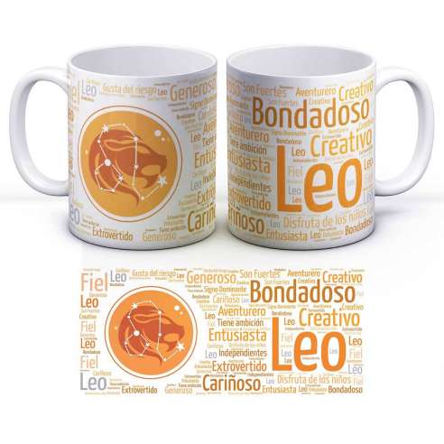 Taza Zodiaco Horóscopo Leo