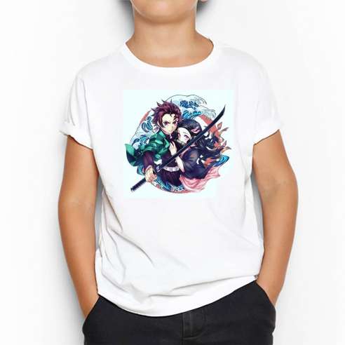 Camiseta Demon Slayer Kimetsu No Yaiba Infantil