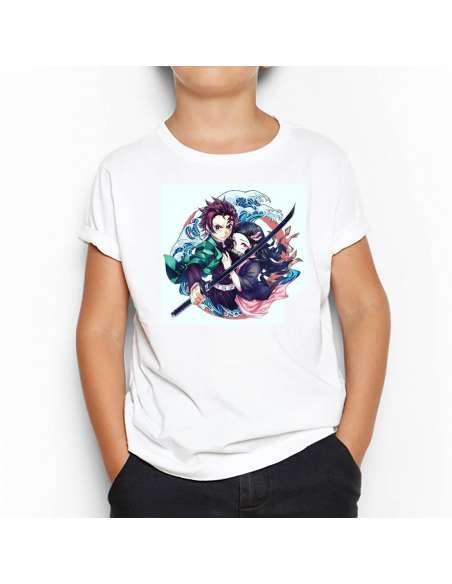 Camiseta Demon Slayer Kimetsu No Yaiba Infantil