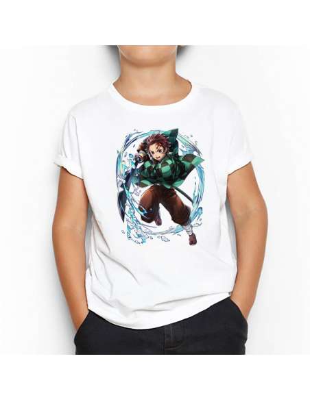 Camiseta Tanjiro Kamado Demon Slayer Kimetsu No Yaiba Infantil