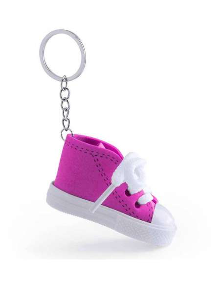 Llavero Zapatilla Tipo Converse Fucsia