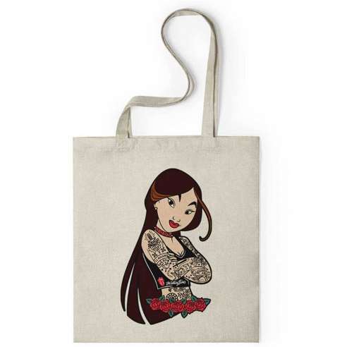 Bolsa Mulan Tatuada Princesas Rockeras