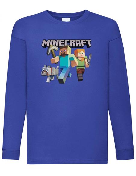 Camiseta Minecraft Manga Larga