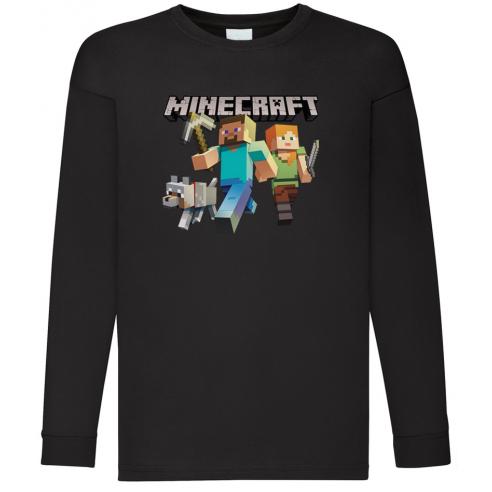 Camiseta Minecraft Manga Larga