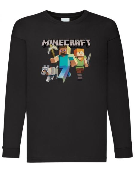Camiseta Minecraft Manga Larga
