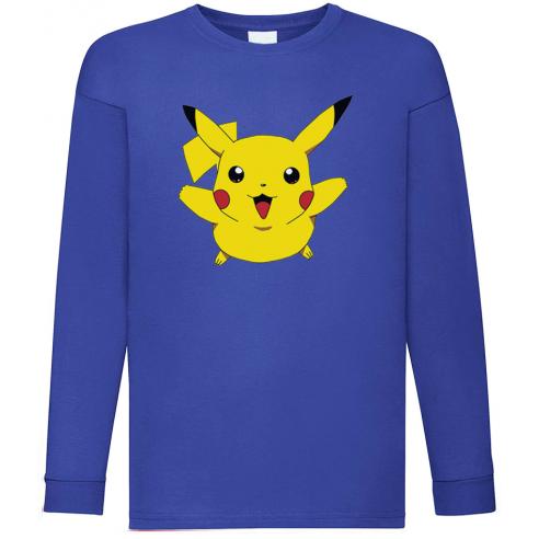 Camiseta Pikachu Pokémon Manga Larga