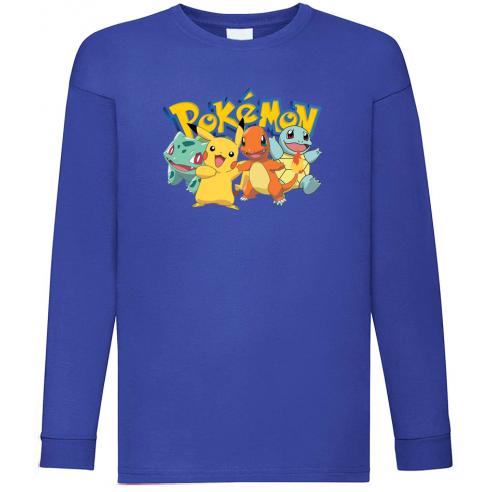Camiseta Pokémon Pikachu Charmander Bulbasaur Squirtle
