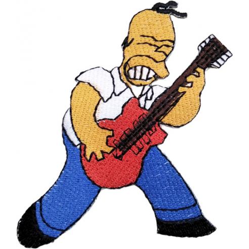 Parche Bordado Homer Simpson Guitarra