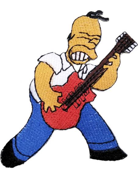 Parche Bordado Homer Simpson Guitarra