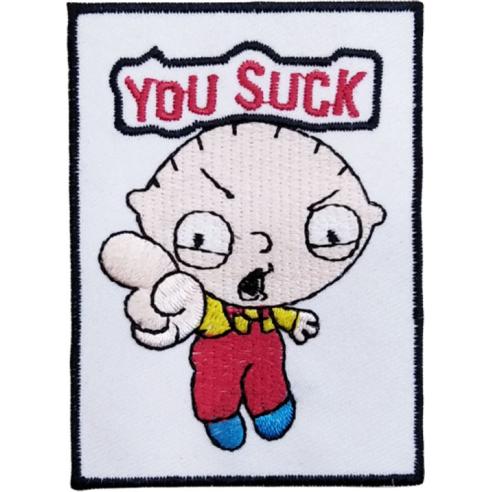 Parche Bordado Stewie Padre de Familia You Suck