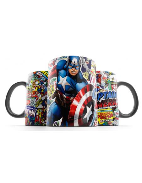 Taza Capitán América Comic