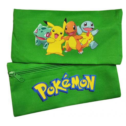 Estuche Portatodo Pokémon Pikachu Charmander Bulbasaur Squirtle