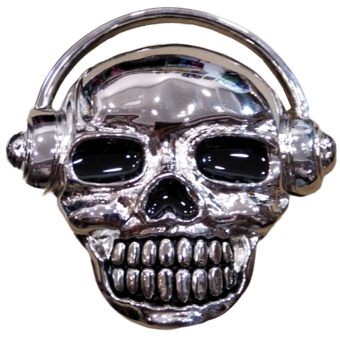 Hebilla Calavera con cascos