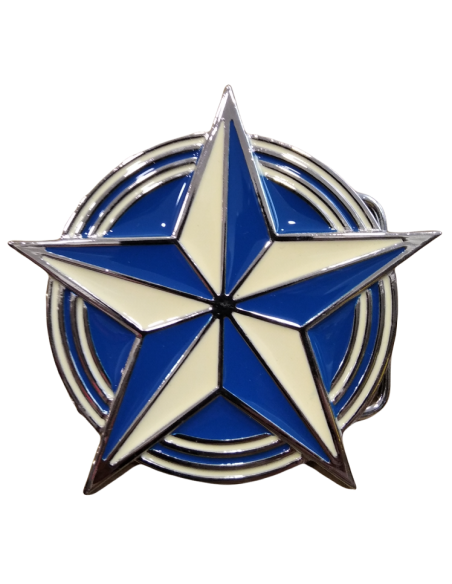 Hebilla Cinturón Estrella Nautica Azul