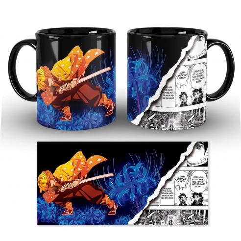 Taza Demon Slayer Kimetsu No Yaiba Zenitsu Agatsuma Comic