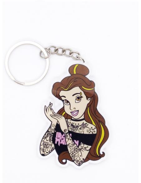 Llavero Bella Tatuada Princesas Rockeras