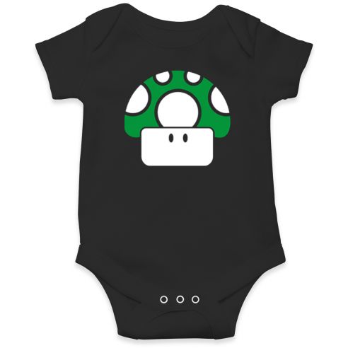 Body Bebe Seta Mario Verde