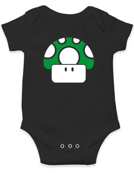 Body Bebe Seta Mario Verde