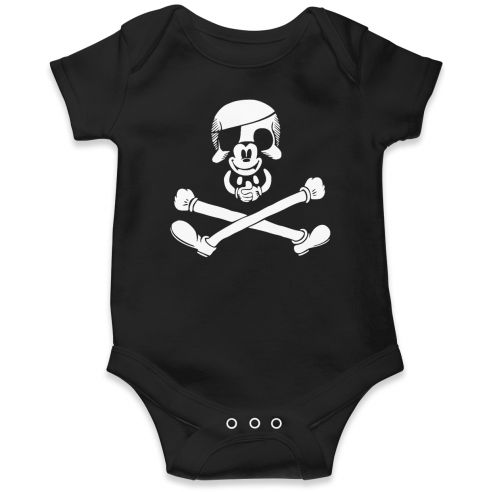 Body Bebe Mickey Calavera Pirata