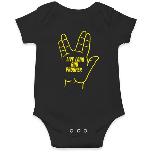 Body Bebe Star Trek Live Long and Prosper