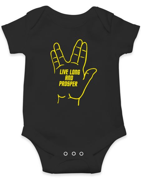Body Bebe Star Trek Live Long and Prosper